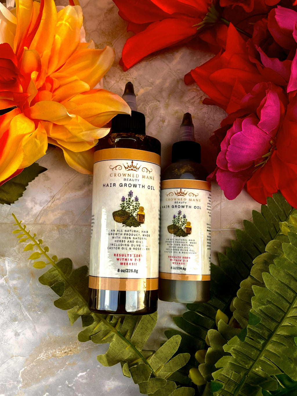 PRE-ORDER: Crowned Mane Beauty- Signature Growth Duo Set (8oz + 4oz)
